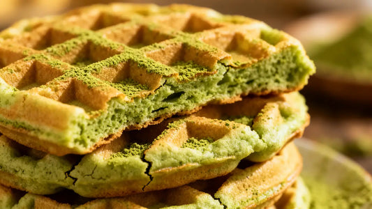 matcha waffles