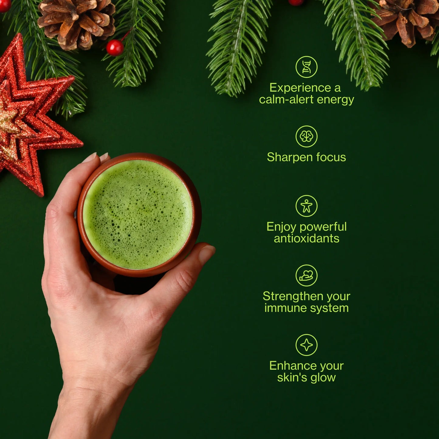Matcha adventní kalendář 2025 s metličkou, miskou Chawan a lžičkou Chashaku