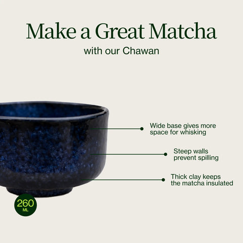 Nebeská modrá Chawan