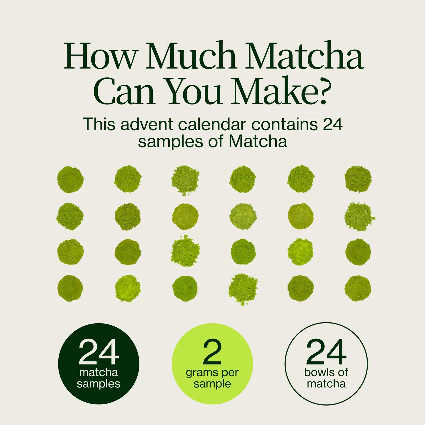 Matcha adventní kalendář 2025 s metličkou, miskou Chawan a lžičkou Chashaku