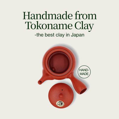 Červená Japonská hliněná čajová konvice
