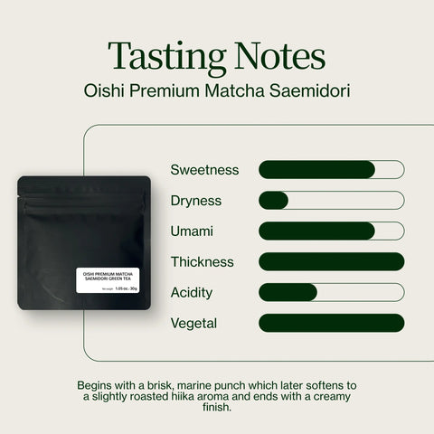 Oishi Prémiová matcha Saemidori
